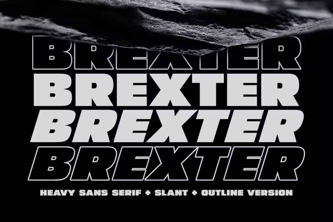 Пример шрифта Brexter #1